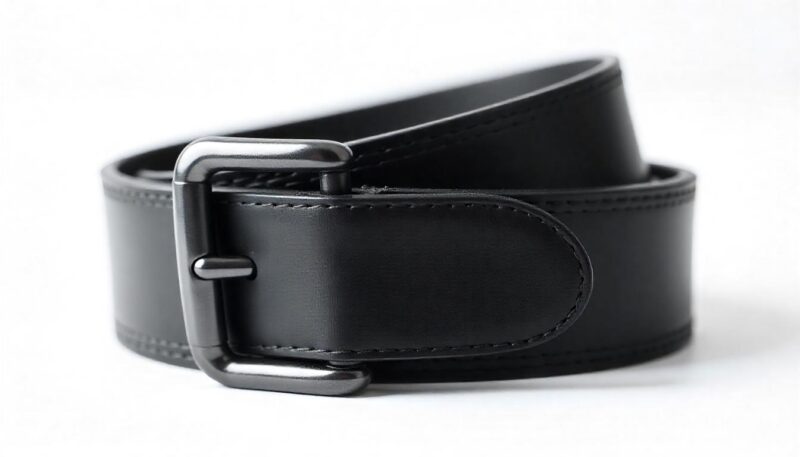 Classic-Black Leather belt