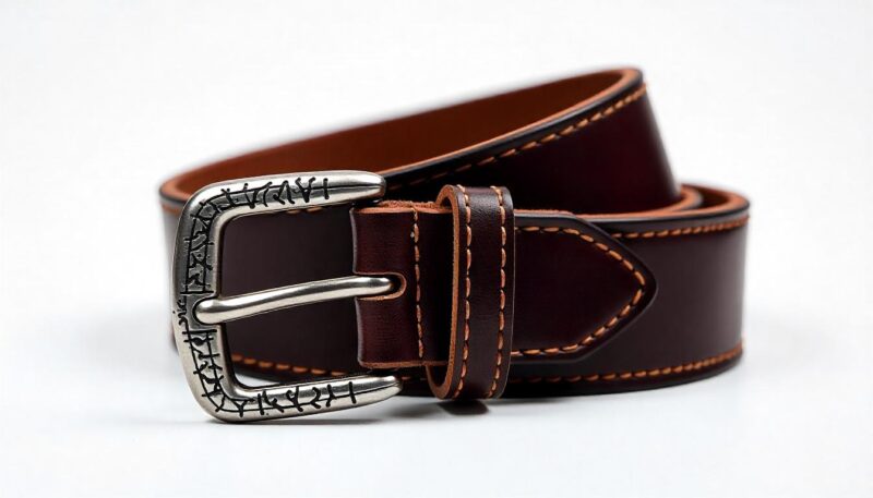 Classic-Brown Leather Belt